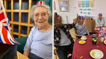 Residents embrace VE Day celebrations at London care home